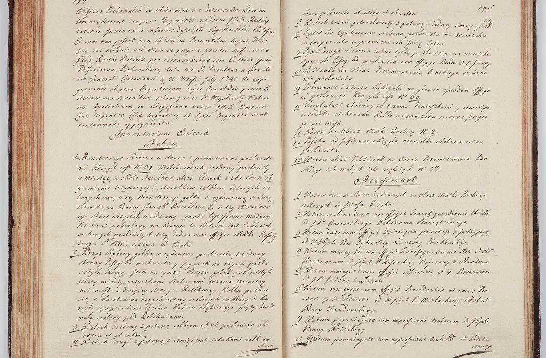 Zdjęcie nr 114 dla obiektu archiwalnego: Acta visitationis ecclesiarum in decanatu Wielicensi ex commissione Cel. Principis R.D. Andrea Stanislai Kostka comitis in Załuskie Załuski, episcopi Cracoviensis, ducis Severiae, per Franciscum Skarbek Borowski, canonicum cathedralem Cracoviensem, expeditae mense Septembri a.D. 1748
