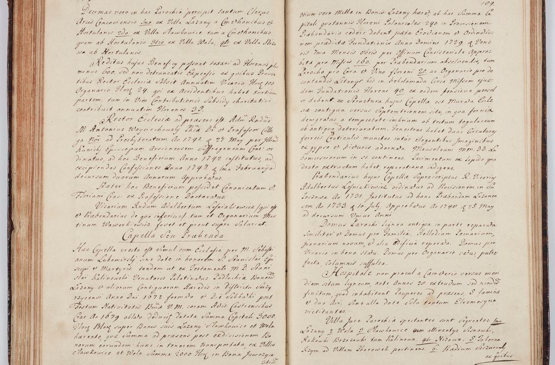 Zdjęcie nr 110 dla obiektu archiwalnego: Acta visitationis ecclesiarum in decanatu Wielicensi ex commissione Cel. Principis R.D. Andrea Stanislai Kostka comitis in Załuskie Załuski, episcopi Cracoviensis, ducis Severiae, per Franciscum Skarbek Borowski, canonicum cathedralem Cracoviensem, expeditae mense Septembri a.D. 1748