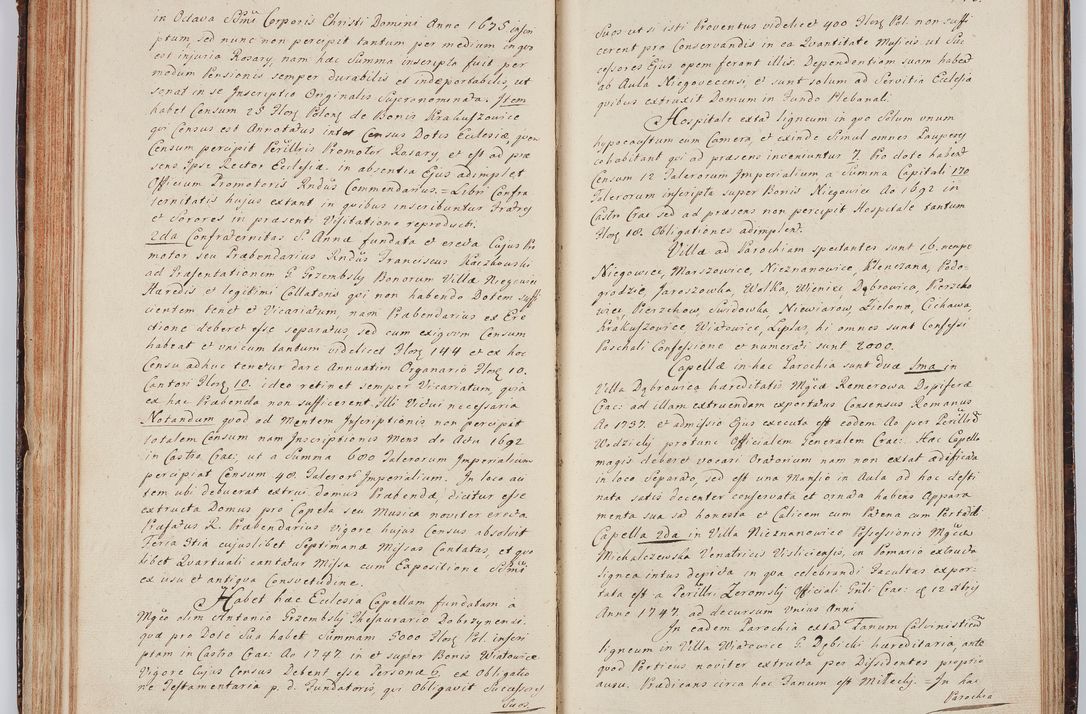 Zdjęcie nr 102 dla obiektu archiwalnego: Acta visitationis ecclesiarum in decanatu Wielicensi ex commissione Cel. Principis R.D. Andrea Stanislai Kostka comitis in Załuskie Załuski, episcopi Cracoviensis, ducis Severiae, per Franciscum Skarbek Borowski, canonicum cathedralem Cracoviensem, expeditae mense Septembri a.D. 1748