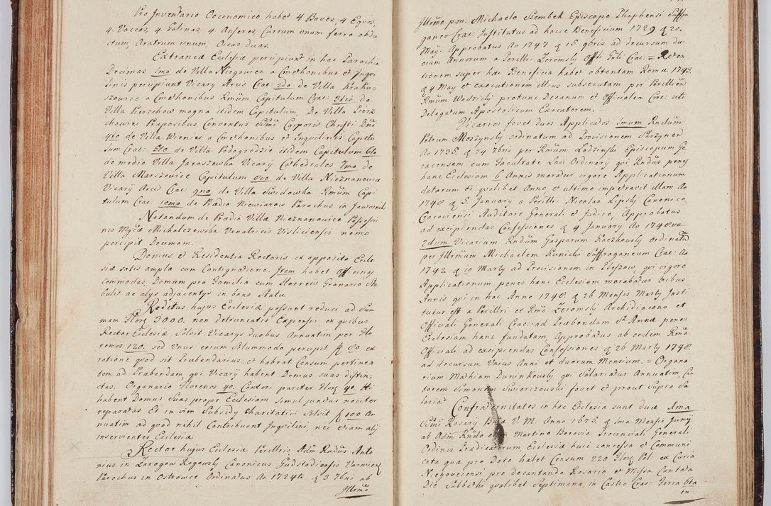 Zdjęcie nr 101 dla obiektu archiwalnego: Acta visitationis ecclesiarum in decanatu Wielicensi ex commissione Cel. Principis R.D. Andrea Stanislai Kostka comitis in Załuskie Załuski, episcopi Cracoviensis, ducis Severiae, per Franciscum Skarbek Borowski, canonicum cathedralem Cracoviensem, expeditae mense Septembri a.D. 1748