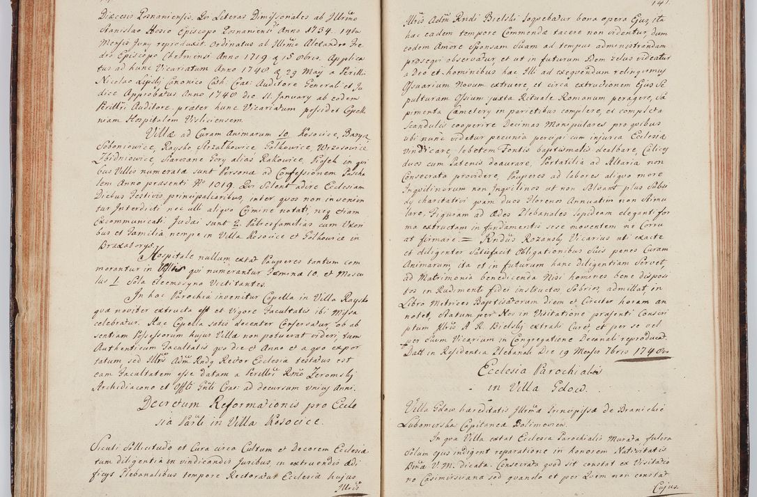 Zdjęcie nr 86 dla obiektu archiwalnego: Acta visitationis ecclesiarum in decanatu Wielicensi ex commissione Cel. Principis R.D. Andrea Stanislai Kostka comitis in Załuskie Załuski, episcopi Cracoviensis, ducis Severiae, per Franciscum Skarbek Borowski, canonicum cathedralem Cracoviensem, expeditae mense Septembri a.D. 1748