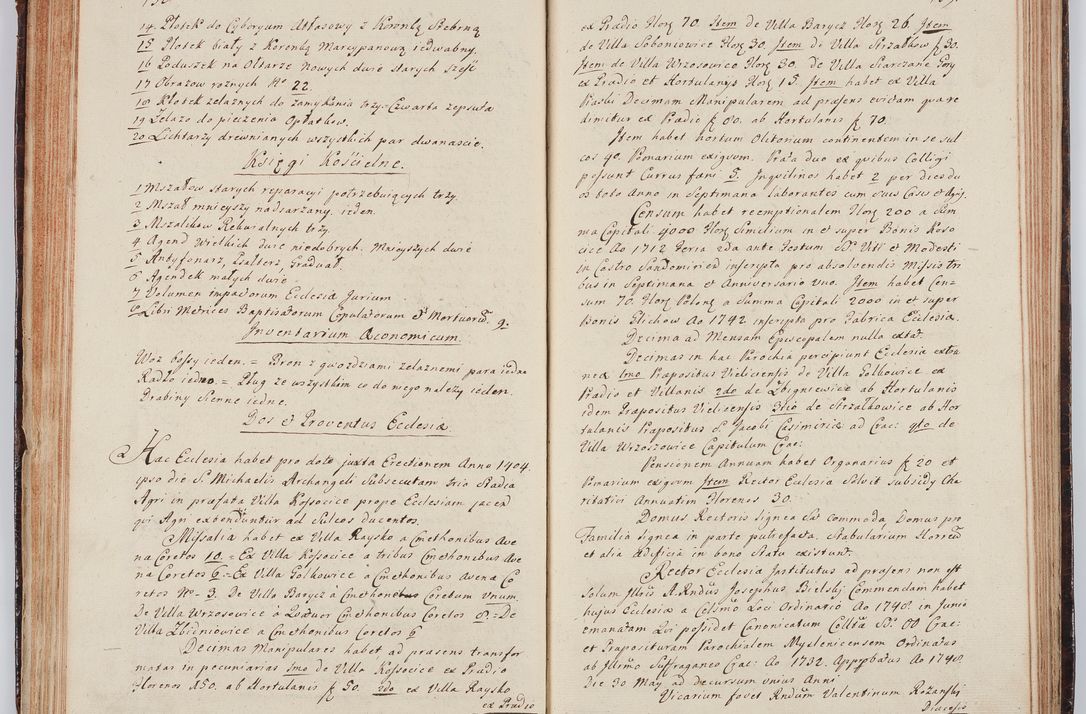Zdjęcie nr 85 dla obiektu archiwalnego: Acta visitationis ecclesiarum in decanatu Wielicensi ex commissione Cel. Principis R.D. Andrea Stanislai Kostka comitis in Załuskie Załuski, episcopi Cracoviensis, ducis Severiae, per Franciscum Skarbek Borowski, canonicum cathedralem Cracoviensem, expeditae mense Septembri a.D. 1748