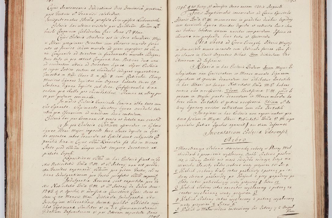 Zdjęcie nr 87 dla obiektu archiwalnego: Acta visitationis ecclesiarum in decanatu Wielicensi ex commissione Cel. Principis R.D. Andrea Stanislai Kostka comitis in Załuskie Załuski, episcopi Cracoviensis, ducis Severiae, per Franciscum Skarbek Borowski, canonicum cathedralem Cracoviensem, expeditae mense Septembri a.D. 1748