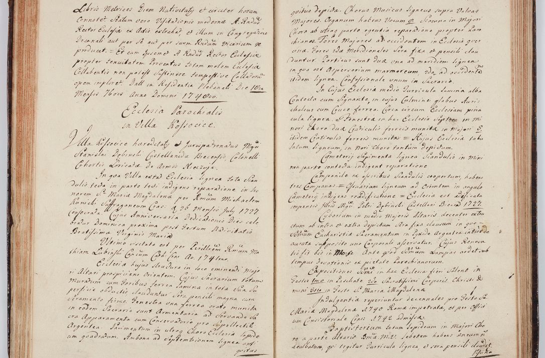 Zdjęcie nr 81 dla obiektu archiwalnego: Acta visitationis ecclesiarum in decanatu Wielicensi ex commissione Cel. Principis R.D. Andrea Stanislai Kostka comitis in Załuskie Załuski, episcopi Cracoviensis, ducis Severiae, per Franciscum Skarbek Borowski, canonicum cathedralem Cracoviensem, expeditae mense Septembri a.D. 1748