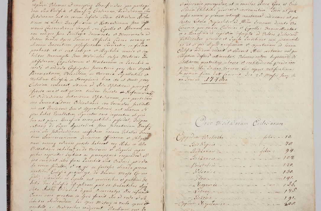 Zdjęcie nr 11 dla obiektu archiwalnego: Acta visitationis ecclesiarum in decanatu Wielicensi ex commissione Cel. Principis R.D. Andrea Stanislai Kostka comitis in Załuskie Załuski, episcopi Cracoviensis, ducis Severiae, per Franciscum Skarbek Borowski, canonicum cathedralem Cracoviensem, expeditae mense Septembri a.D. 1748