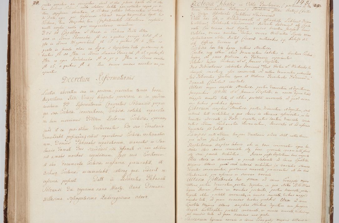 Zdjęcie nr 163 dla obiektu archiwalnego: Visitatio in archidiaconatu Lublinensi duorum decanatuum, nempe: Casimiriensis et Solecensis sub auspiciis Cel. Principis R.D. Andreae Stanislai Kostka in Załuskie Załuski, episcopi Cracoviensis, ducis Severiae, per me Casimirium Josephum Dziewulski, cantorem Collegiatae Opatoviensis, praepositum Wislicensem, parochum Chmieloviensem, decanum Sochaczoviensem a.D. 1748 expedita