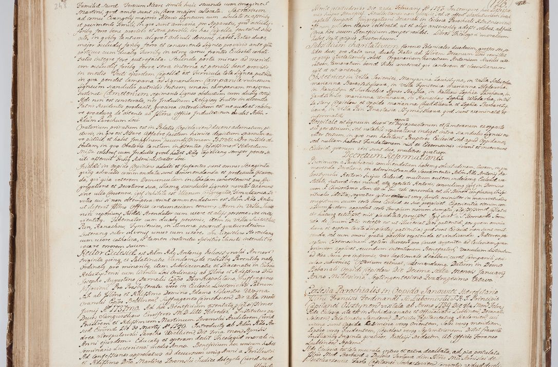 Zdjęcie nr 144 dla obiektu archiwalnego: Visitatio in archidiaconatu Lublinensi duorum decanatuum, nempe: Casimiriensis et Solecensis sub auspiciis Cel. Principis R.D. Andreae Stanislai Kostka in Załuskie Załuski, episcopi Cracoviensis, ducis Severiae, per me Casimirium Josephum Dziewulski, cantorem Collegiatae Opatoviensis, praepositum Wislicensem, parochum Chmieloviensem, decanum Sochaczoviensem a.D. 1748 expedita