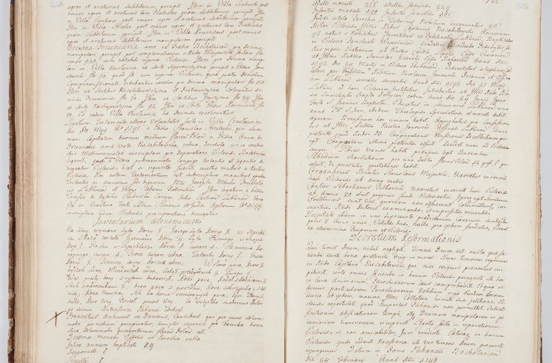 Zdjęcie nr 86 dla obiektu archiwalnego: Visitatio in archidiaconatu Lublinensi duorum decanatuum, nempe: Casimiriensis et Solecensis sub auspiciis Cel. Principis R.D. Andreae Stanislai Kostka in Załuskie Załuski, episcopi Cracoviensis, ducis Severiae, per me Casimirium Josephum Dziewulski, cantorem Collegiatae Opatoviensis, praepositum Wislicensem, parochum Chmieloviensem, decanum Sochaczoviensem a.D. 1748 expedita