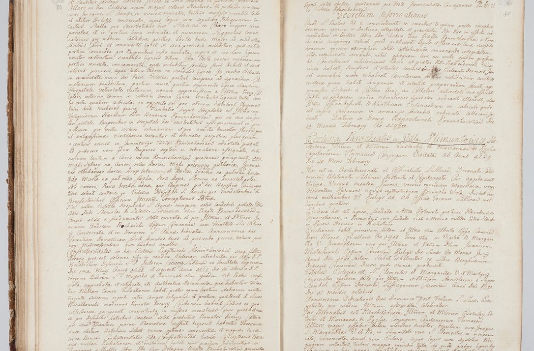 Zdjęcie nr 51 dla obiektu archiwalnego: Visitatio in archidiaconatu Lublinensi duorum decanatuum, nempe: Casimiriensis et Solecensis sub auspiciis Cel. Principis R.D. Andreae Stanislai Kostka in Załuskie Załuski, episcopi Cracoviensis, ducis Severiae, per me Casimirium Josephum Dziewulski, cantorem Collegiatae Opatoviensis, praepositum Wislicensem, parochum Chmieloviensem, decanum Sochaczoviensem a.D. 1748 expedita