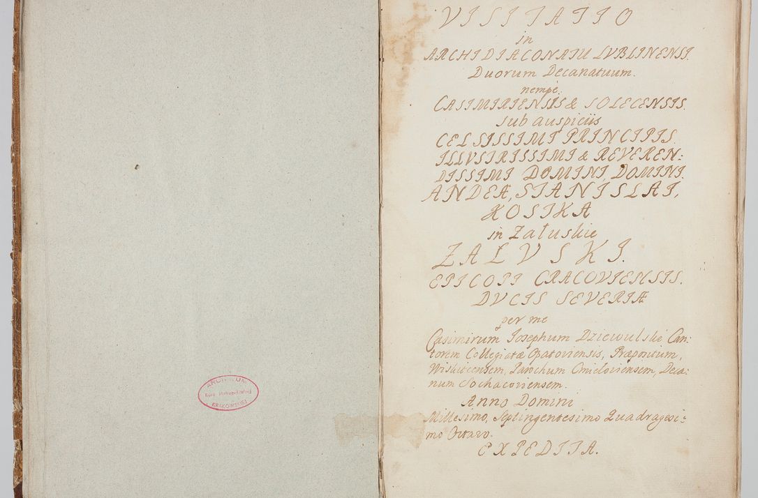Zdjęcie nr 8 dla obiektu archiwalnego: Visitatio in archidiaconatu Lublinensi duorum decanatuum, nempe: Casimiriensis et Solecensis sub auspiciis Cel. Principis R.D. Andreae Stanislai Kostka in Załuskie Załuski, episcopi Cracoviensis, ducis Severiae, per me Casimirium Josephum Dziewulski, cantorem Collegiatae Opatoviensis, praepositum Wislicensem, parochum Chmieloviensem, decanum Sochaczoviensem a.D. 1748 expedita