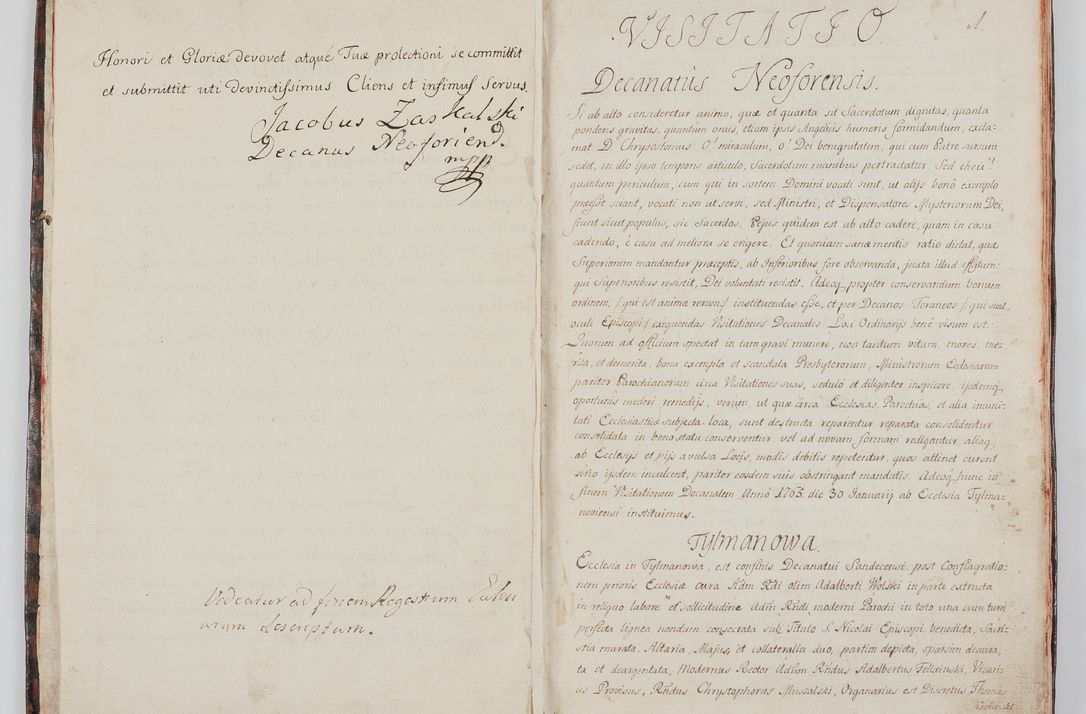 Zdjęcie nr 9 dla obiektu archiwalnego: Visitatio decanatus Neoforiensis per R.D. Jacobum Zaskalski, Sacra suthoritate Apostolica publicum notarium, in Maniowy parochum, decanum Neoforiensem in anno 1765 die 30 Januarii inchoata, ex post sequentibus diebus et mensibus expedita, R.D. Francisco de Potkana Potkański, episcopo Patarensi, suffraganeo, canonico, vicario in spiritualibus et officiali generali Cracoviensi dedicata et devota