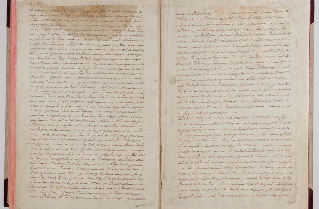 Zdjęcie nr 393 dla obiektu archiwalnego: Akta wizyty pod rządem dyecezyą J.O. Michała Jerzego Ciołka Xsiążęcia Poniatowskiego, biskupa płockiego, księcia pułtuskiego, koadiutora z całą jurysdykcją krakowksiego, xiążęcia siewierskiego, opata kommendataryusza czerwińskiego, dziekana warszawskiego, orderów Orła Białego i Świętego Stanisława kawalera, trzech dekanatów: proszowickiego, xiążnickiego i andrzejewskiego przez W.IMC.X Jacka Kochańskiego, kanonika sandomierskiego, plebana trojeckiego w roku 1783 odprawioney wypisane