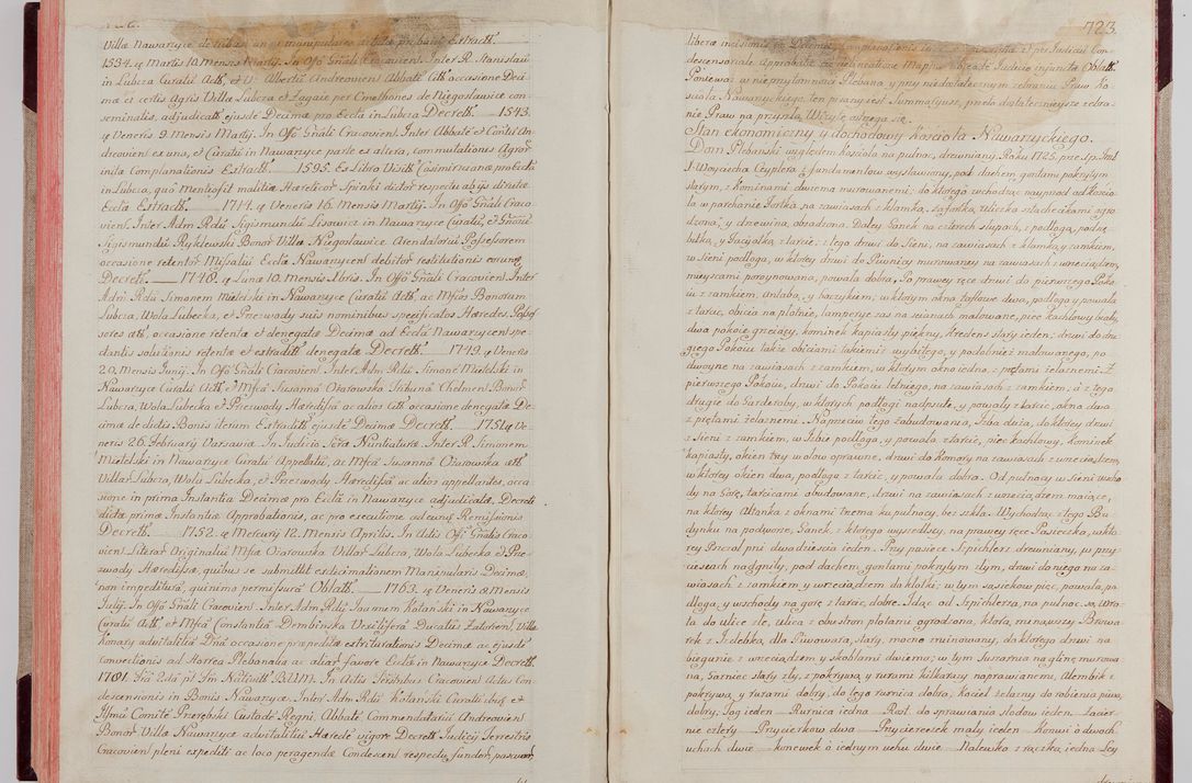 Zdjęcie nr 391 dla obiektu archiwalnego: Akta wizyty pod rządem dyecezyą J.O. Michała Jerzego Ciołka Xsiążęcia Poniatowskiego, biskupa płockiego, księcia pułtuskiego, koadiutora z całą jurysdykcją krakowksiego, xiążęcia siewierskiego, opata kommendataryusza czerwińskiego, dziekana warszawskiego, orderów Orła Białego i Świętego Stanisława kawalera, trzech dekanatów: proszowickiego, xiążnickiego i andrzejewskiego przez W.IMC.X Jacka Kochańskiego, kanonika sandomierskiego, plebana trojeckiego w roku 1783 odprawioney wypisane