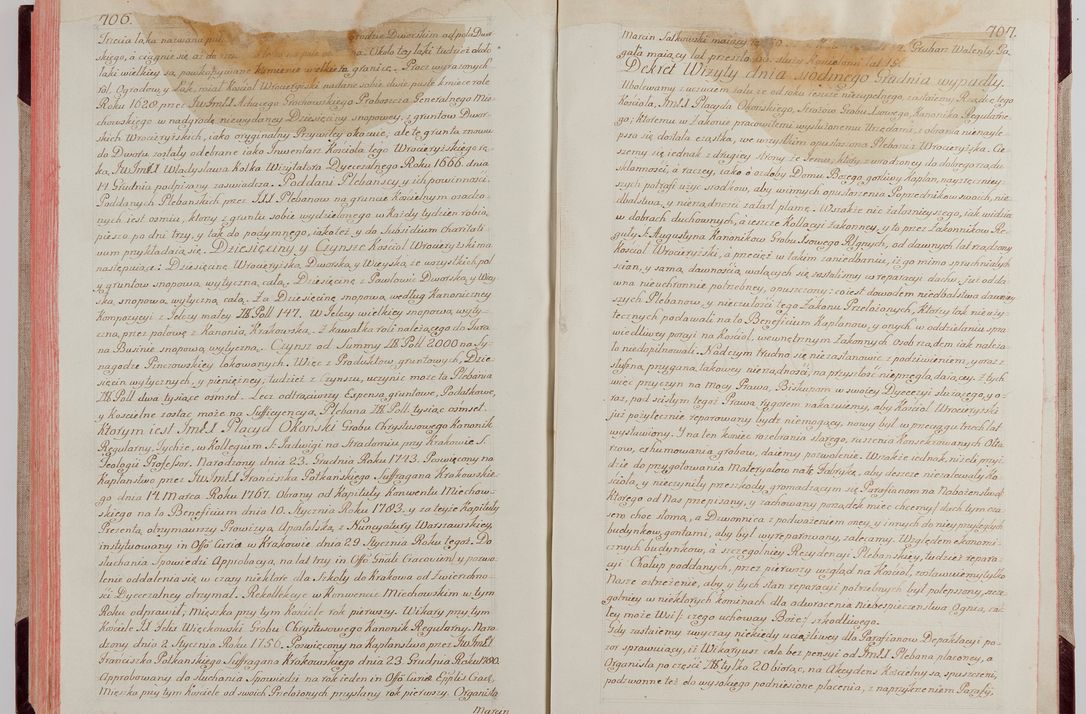 Zdjęcie nr 381 dla obiektu archiwalnego: Akta wizyty pod rządem dyecezyą J.O. Michała Jerzego Ciołka Xsiążęcia Poniatowskiego, biskupa płockiego, księcia pułtuskiego, koadiutora z całą jurysdykcją krakowksiego, xiążęcia siewierskiego, opata kommendataryusza czerwińskiego, dziekana warszawskiego, orderów Orła Białego i Świętego Stanisława kawalera, trzech dekanatów: proszowickiego, xiążnickiego i andrzejewskiego przez W.IMC.X Jacka Kochańskiego, kanonika sandomierskiego, plebana trojeckiego w roku 1783 odprawioney wypisane