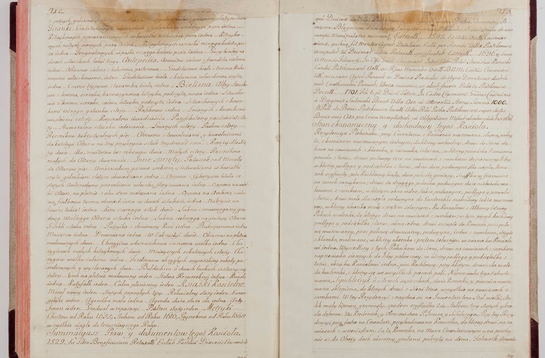 Zdjęcie nr 385 dla obiektu archiwalnego: Akta wizyty pod rządem dyecezyą J.O. Michała Jerzego Ciołka Xsiążęcia Poniatowskiego, biskupa płockiego, księcia pułtuskiego, koadiutora z całą jurysdykcją krakowksiego, xiążęcia siewierskiego, opata kommendataryusza czerwińskiego, dziekana warszawskiego, orderów Orła Białego i Świętego Stanisława kawalera, trzech dekanatów: proszowickiego, xiążnickiego i andrzejewskiego przez W.IMC.X Jacka Kochańskiego, kanonika sandomierskiego, plebana trojeckiego w roku 1783 odprawioney wypisane