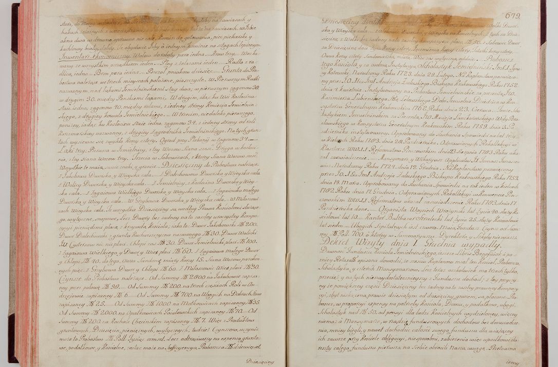 Zdjęcie nr 365 dla obiektu archiwalnego: Akta wizyty pod rządem dyecezyą J.O. Michała Jerzego Ciołka Xsiążęcia Poniatowskiego, biskupa płockiego, księcia pułtuskiego, koadiutora z całą jurysdykcją krakowksiego, xiążęcia siewierskiego, opata kommendataryusza czerwińskiego, dziekana warszawskiego, orderów Orła Białego i Świętego Stanisława kawalera, trzech dekanatów: proszowickiego, xiążnickiego i andrzejewskiego przez W.IMC.X Jacka Kochańskiego, kanonika sandomierskiego, plebana trojeckiego w roku 1783 odprawioney wypisane