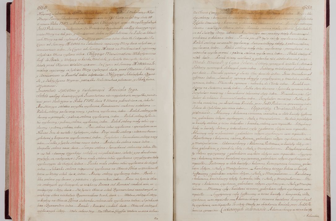 Zdjęcie nr 360 dla obiektu archiwalnego: Akta wizyty pod rządem dyecezyą J.O. Michała Jerzego Ciołka Xsiążęcia Poniatowskiego, biskupa płockiego, księcia pułtuskiego, koadiutora z całą jurysdykcją krakowksiego, xiążęcia siewierskiego, opata kommendataryusza czerwińskiego, dziekana warszawskiego, orderów Orła Białego i Świętego Stanisława kawalera, trzech dekanatów: proszowickiego, xiążnickiego i andrzejewskiego przez W.IMC.X Jacka Kochańskiego, kanonika sandomierskiego, plebana trojeckiego w roku 1783 odprawioney wypisane