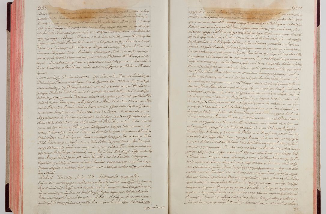 Zdjęcie nr 354 dla obiektu archiwalnego: Akta wizyty pod rządem dyecezyą J.O. Michała Jerzego Ciołka Xsiążęcia Poniatowskiego, biskupa płockiego, księcia pułtuskiego, koadiutora z całą jurysdykcją krakowksiego, xiążęcia siewierskiego, opata kommendataryusza czerwińskiego, dziekana warszawskiego, orderów Orła Białego i Świętego Stanisława kawalera, trzech dekanatów: proszowickiego, xiążnickiego i andrzejewskiego przez W.IMC.X Jacka Kochańskiego, kanonika sandomierskiego, plebana trojeckiego w roku 1783 odprawioney wypisane