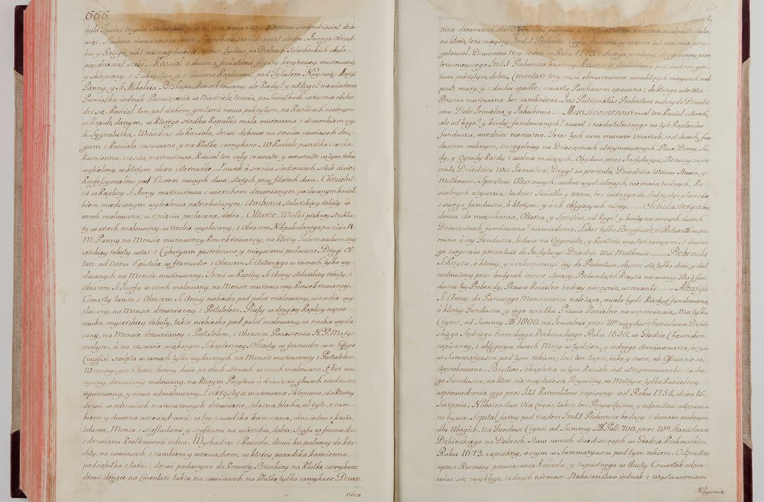 Zdjęcie nr 359 dla obiektu archiwalnego: Akta wizyty pod rządem dyecezyą J.O. Michała Jerzego Ciołka Xsiążęcia Poniatowskiego, biskupa płockiego, księcia pułtuskiego, koadiutora z całą jurysdykcją krakowksiego, xiążęcia siewierskiego, opata kommendataryusza czerwińskiego, dziekana warszawskiego, orderów Orła Białego i Świętego Stanisława kawalera, trzech dekanatów: proszowickiego, xiążnickiego i andrzejewskiego przez W.IMC.X Jacka Kochańskiego, kanonika sandomierskiego, plebana trojeckiego w roku 1783 odprawioney wypisane