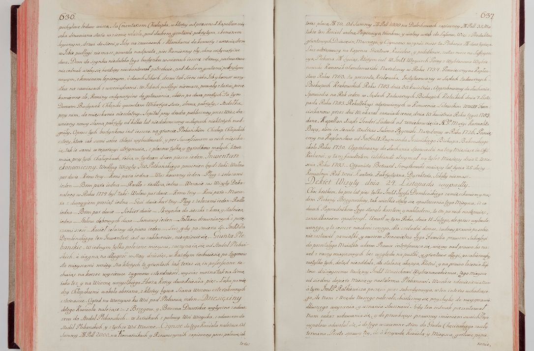 Zdjęcie nr 344 dla obiektu archiwalnego: Akta wizyty pod rządem dyecezyą J.O. Michała Jerzego Ciołka Xsiążęcia Poniatowskiego, biskupa płockiego, księcia pułtuskiego, koadiutora z całą jurysdykcją krakowksiego, xiążęcia siewierskiego, opata kommendataryusza czerwińskiego, dziekana warszawskiego, orderów Orła Białego i Świętego Stanisława kawalera, trzech dekanatów: proszowickiego, xiążnickiego i andrzejewskiego przez W.IMC.X Jacka Kochańskiego, kanonika sandomierskiego, plebana trojeckiego w roku 1783 odprawioney wypisane