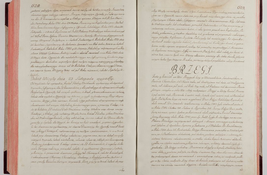 Zdjęcie nr 340 dla obiektu archiwalnego: Akta wizyty pod rządem dyecezyą J.O. Michała Jerzego Ciołka Xsiążęcia Poniatowskiego, biskupa płockiego, księcia pułtuskiego, koadiutora z całą jurysdykcją krakowksiego, xiążęcia siewierskiego, opata kommendataryusza czerwińskiego, dziekana warszawskiego, orderów Orła Białego i Świętego Stanisława kawalera, trzech dekanatów: proszowickiego, xiążnickiego i andrzejewskiego przez W.IMC.X Jacka Kochańskiego, kanonika sandomierskiego, plebana trojeckiego w roku 1783 odprawioney wypisane