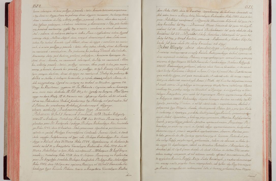 Zdjęcie nr 333 dla obiektu archiwalnego: Akta wizyty pod rządem dyecezyą J.O. Michała Jerzego Ciołka Xsiążęcia Poniatowskiego, biskupa płockiego, księcia pułtuskiego, koadiutora z całą jurysdykcją krakowksiego, xiążęcia siewierskiego, opata kommendataryusza czerwińskiego, dziekana warszawskiego, orderów Orła Białego i Świętego Stanisława kawalera, trzech dekanatów: proszowickiego, xiążnickiego i andrzejewskiego przez W.IMC.X Jacka Kochańskiego, kanonika sandomierskiego, plebana trojeckiego w roku 1783 odprawioney wypisane