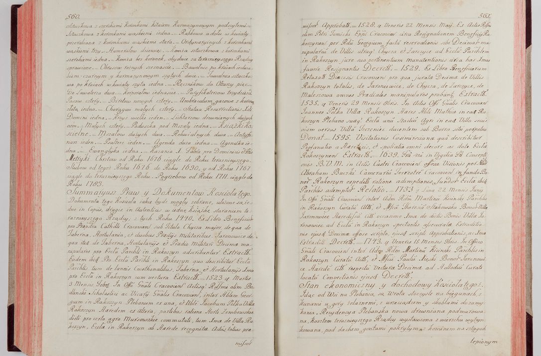 Zdjęcie nr 305 dla obiektu archiwalnego: Akta wizyty pod rządem dyecezyą J.O. Michała Jerzego Ciołka Xsiążęcia Poniatowskiego, biskupa płockiego, księcia pułtuskiego, koadiutora z całą jurysdykcją krakowksiego, xiążęcia siewierskiego, opata kommendataryusza czerwińskiego, dziekana warszawskiego, orderów Orła Białego i Świętego Stanisława kawalera, trzech dekanatów: proszowickiego, xiążnickiego i andrzejewskiego przez W.IMC.X Jacka Kochańskiego, kanonika sandomierskiego, plebana trojeckiego w roku 1783 odprawioney wypisane