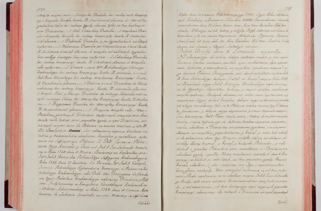 Zdjęcie nr 288 dla obiektu archiwalnego: Akta wizyty pod rządem dyecezyą J.O. Michała Jerzego Ciołka Xsiążęcia Poniatowskiego, biskupa płockiego, księcia pułtuskiego, koadiutora z całą jurysdykcją krakowksiego, xiążęcia siewierskiego, opata kommendataryusza czerwińskiego, dziekana warszawskiego, orderów Orła Białego i Świętego Stanisława kawalera, trzech dekanatów: proszowickiego, xiążnickiego i andrzejewskiego przez W.IMC.X Jacka Kochańskiego, kanonika sandomierskiego, plebana trojeckiego w roku 1783 odprawioney wypisane