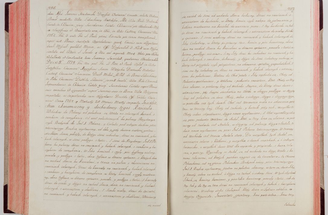 Zdjęcie nr 270 dla obiektu archiwalnego: Akta wizyty pod rządem dyecezyą J.O. Michała Jerzego Ciołka Xsiążęcia Poniatowskiego, biskupa płockiego, księcia pułtuskiego, koadiutora z całą jurysdykcją krakowksiego, xiążęcia siewierskiego, opata kommendataryusza czerwińskiego, dziekana warszawskiego, orderów Orła Białego i Świętego Stanisława kawalera, trzech dekanatów: proszowickiego, xiążnickiego i andrzejewskiego przez W.IMC.X Jacka Kochańskiego, kanonika sandomierskiego, plebana trojeckiego w roku 1783 odprawioney wypisane