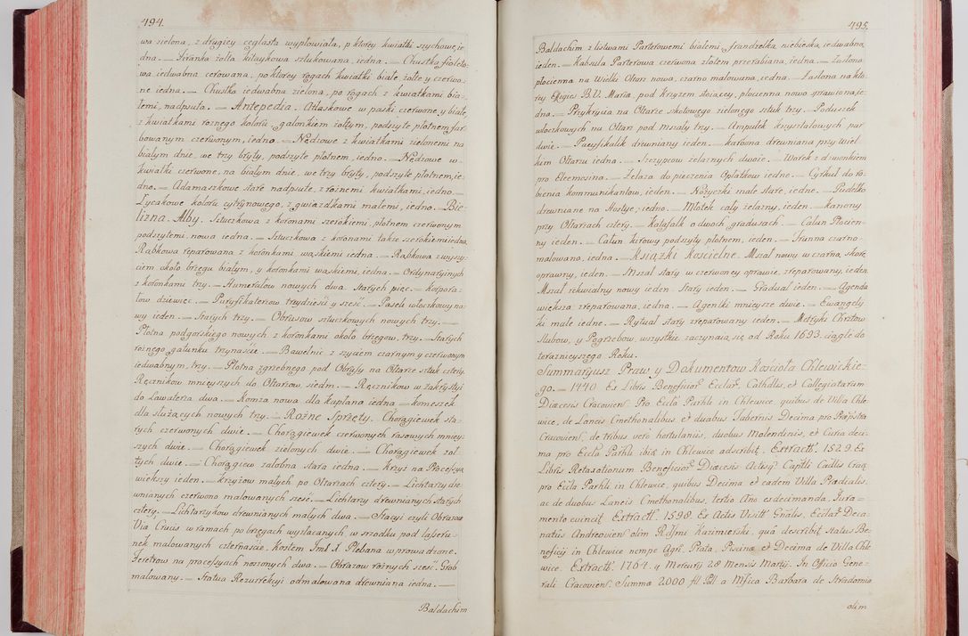 Zdjęcie nr 269 dla obiektu archiwalnego: Akta wizyty pod rządem dyecezyą J.O. Michała Jerzego Ciołka Xsiążęcia Poniatowskiego, biskupa płockiego, księcia pułtuskiego, koadiutora z całą jurysdykcją krakowksiego, xiążęcia siewierskiego, opata kommendataryusza czerwińskiego, dziekana warszawskiego, orderów Orła Białego i Świętego Stanisława kawalera, trzech dekanatów: proszowickiego, xiążnickiego i andrzejewskiego przez W.IMC.X Jacka Kochańskiego, kanonika sandomierskiego, plebana trojeckiego w roku 1783 odprawioney wypisane