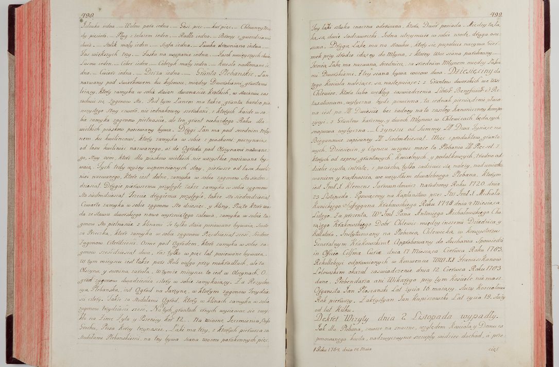 Zdjęcie nr 271 dla obiektu archiwalnego: Akta wizyty pod rządem dyecezyą J.O. Michała Jerzego Ciołka Xsiążęcia Poniatowskiego, biskupa płockiego, księcia pułtuskiego, koadiutora z całą jurysdykcją krakowksiego, xiążęcia siewierskiego, opata kommendataryusza czerwińskiego, dziekana warszawskiego, orderów Orła Białego i Świętego Stanisława kawalera, trzech dekanatów: proszowickiego, xiążnickiego i andrzejewskiego przez W.IMC.X Jacka Kochańskiego, kanonika sandomierskiego, plebana trojeckiego w roku 1783 odprawioney wypisane