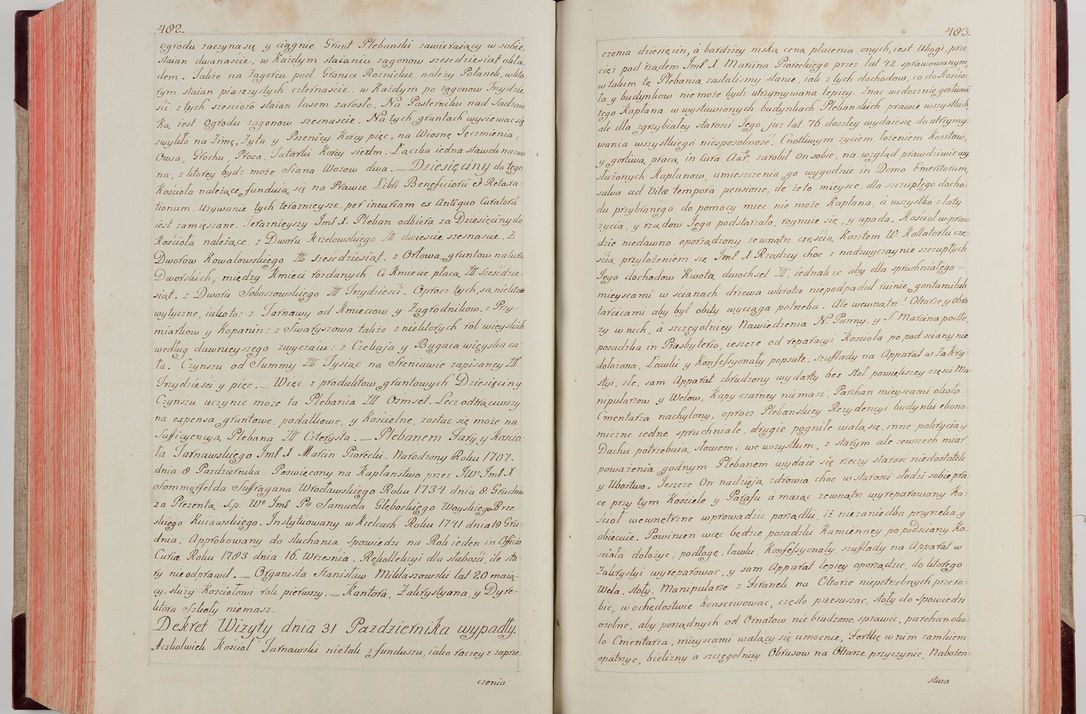 Zdjęcie nr 263 dla obiektu archiwalnego: Akta wizyty pod rządem dyecezyą J.O. Michała Jerzego Ciołka Xsiążęcia Poniatowskiego, biskupa płockiego, księcia pułtuskiego, koadiutora z całą jurysdykcją krakowksiego, xiążęcia siewierskiego, opata kommendataryusza czerwińskiego, dziekana warszawskiego, orderów Orła Białego i Świętego Stanisława kawalera, trzech dekanatów: proszowickiego, xiążnickiego i andrzejewskiego przez W.IMC.X Jacka Kochańskiego, kanonika sandomierskiego, plebana trojeckiego w roku 1783 odprawioney wypisane