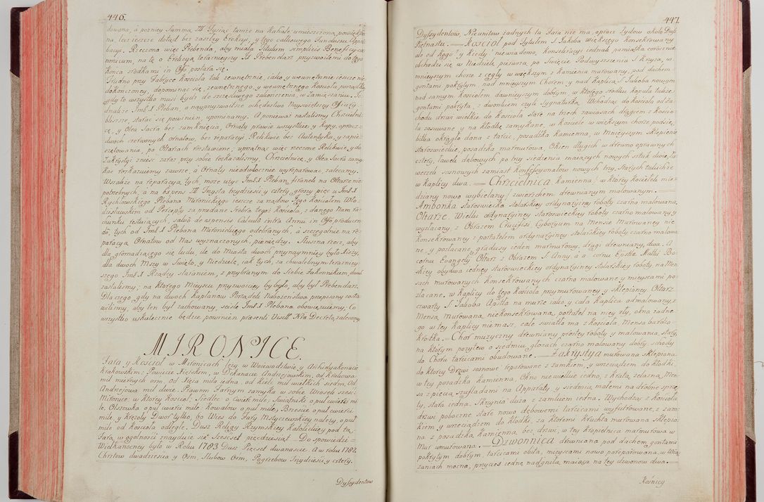 Zdjęcie nr 243 dla obiektu archiwalnego: Akta wizyty pod rządem dyecezyą J.O. Michała Jerzego Ciołka Xsiążęcia Poniatowskiego, biskupa płockiego, księcia pułtuskiego, koadiutora z całą jurysdykcją krakowksiego, xiążęcia siewierskiego, opata kommendataryusza czerwińskiego, dziekana warszawskiego, orderów Orła Białego i Świętego Stanisława kawalera, trzech dekanatów: proszowickiego, xiążnickiego i andrzejewskiego przez W.IMC.X Jacka Kochańskiego, kanonika sandomierskiego, plebana trojeckiego w roku 1783 odprawioney wypisane