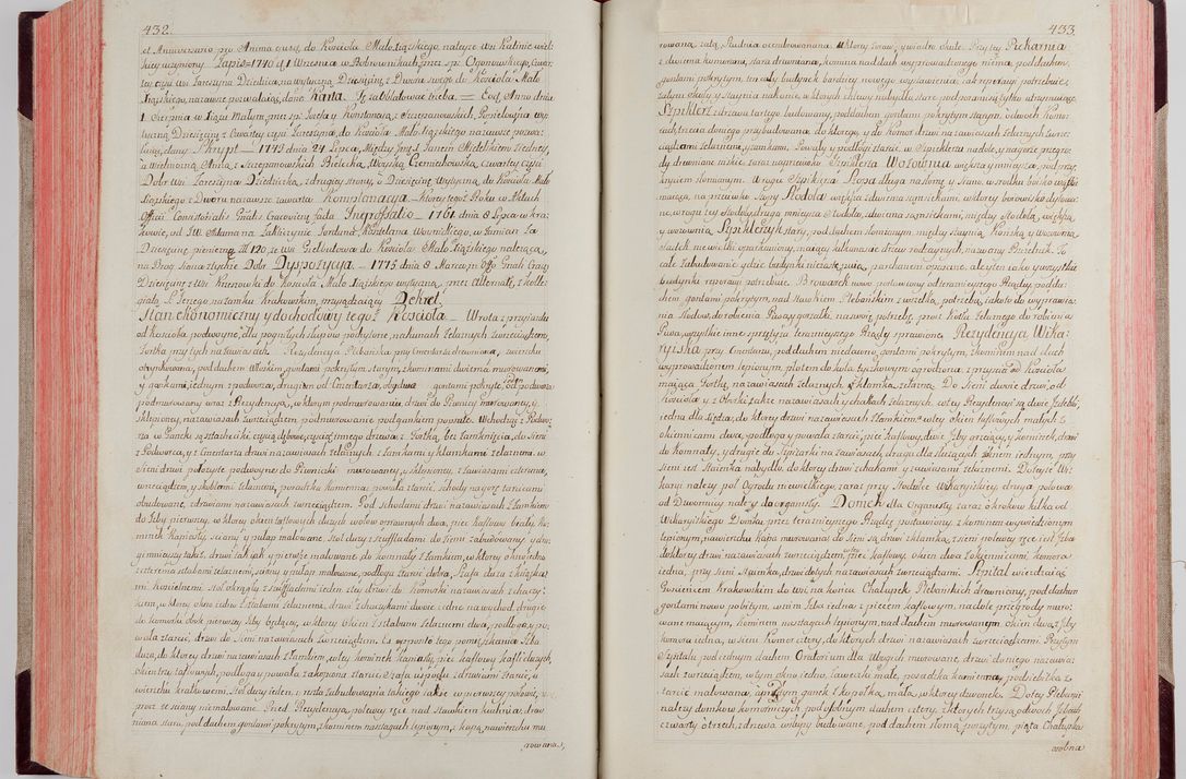 Zdjęcie nr 236 dla obiektu archiwalnego: Akta wizyty pod rządem dyecezyą J.O. Michała Jerzego Ciołka Xsiążęcia Poniatowskiego, biskupa płockiego, księcia pułtuskiego, koadiutora z całą jurysdykcją krakowksiego, xiążęcia siewierskiego, opata kommendataryusza czerwińskiego, dziekana warszawskiego, orderów Orła Białego i Świętego Stanisława kawalera, trzech dekanatów: proszowickiego, xiążnickiego i andrzejewskiego przez W.IMC.X Jacka Kochańskiego, kanonika sandomierskiego, plebana trojeckiego w roku 1783 odprawioney wypisane