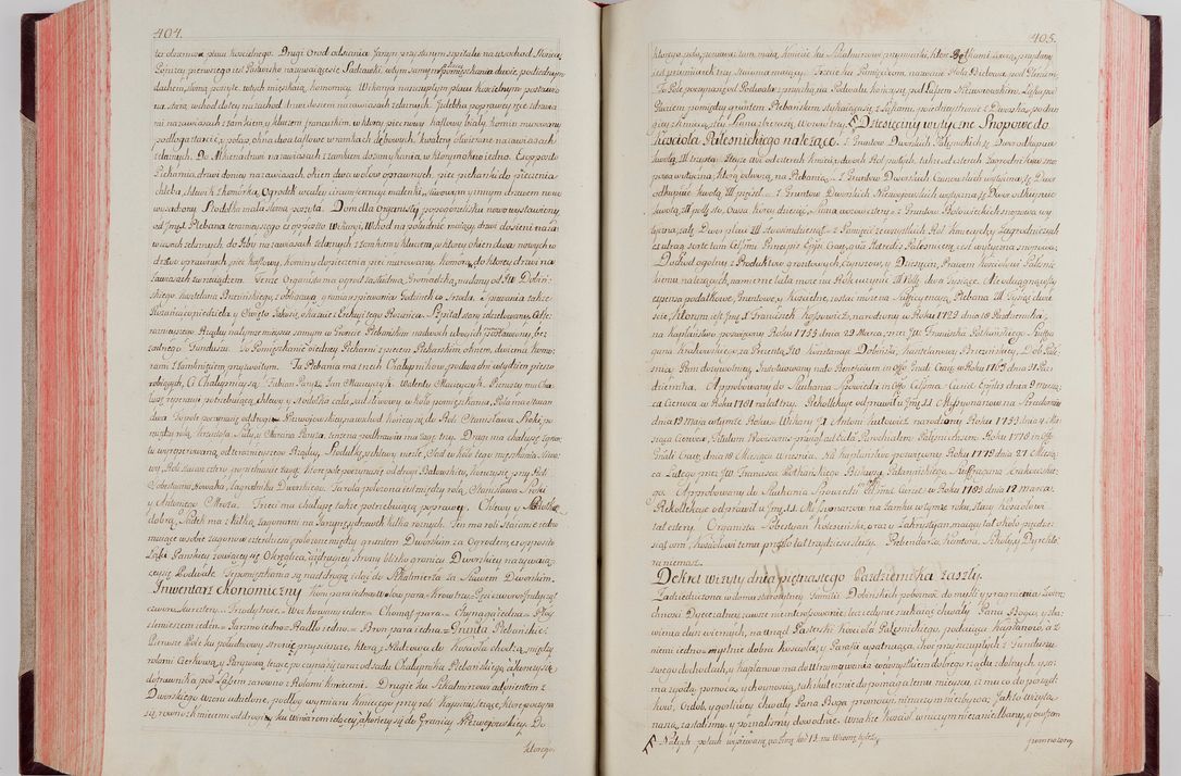 Zdjęcie nr 220 dla obiektu archiwalnego: Akta wizyty pod rządem dyecezyą J.O. Michała Jerzego Ciołka Xsiążęcia Poniatowskiego, biskupa płockiego, księcia pułtuskiego, koadiutora z całą jurysdykcją krakowksiego, xiążęcia siewierskiego, opata kommendataryusza czerwińskiego, dziekana warszawskiego, orderów Orła Białego i Świętego Stanisława kawalera, trzech dekanatów: proszowickiego, xiążnickiego i andrzejewskiego przez W.IMC.X Jacka Kochańskiego, kanonika sandomierskiego, plebana trojeckiego w roku 1783 odprawioney wypisane