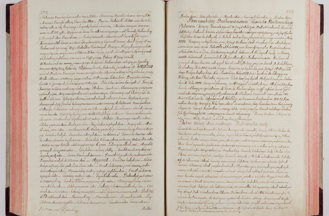 Zdjęcie nr 205 dla obiektu archiwalnego: Akta wizyty pod rządem dyecezyą J.O. Michała Jerzego Ciołka Xsiążęcia Poniatowskiego, biskupa płockiego, księcia pułtuskiego, koadiutora z całą jurysdykcją krakowksiego, xiążęcia siewierskiego, opata kommendataryusza czerwińskiego, dziekana warszawskiego, orderów Orła Białego i Świętego Stanisława kawalera, trzech dekanatów: proszowickiego, xiążnickiego i andrzejewskiego przez W.IMC.X Jacka Kochańskiego, kanonika sandomierskiego, plebana trojeckiego w roku 1783 odprawioney wypisane