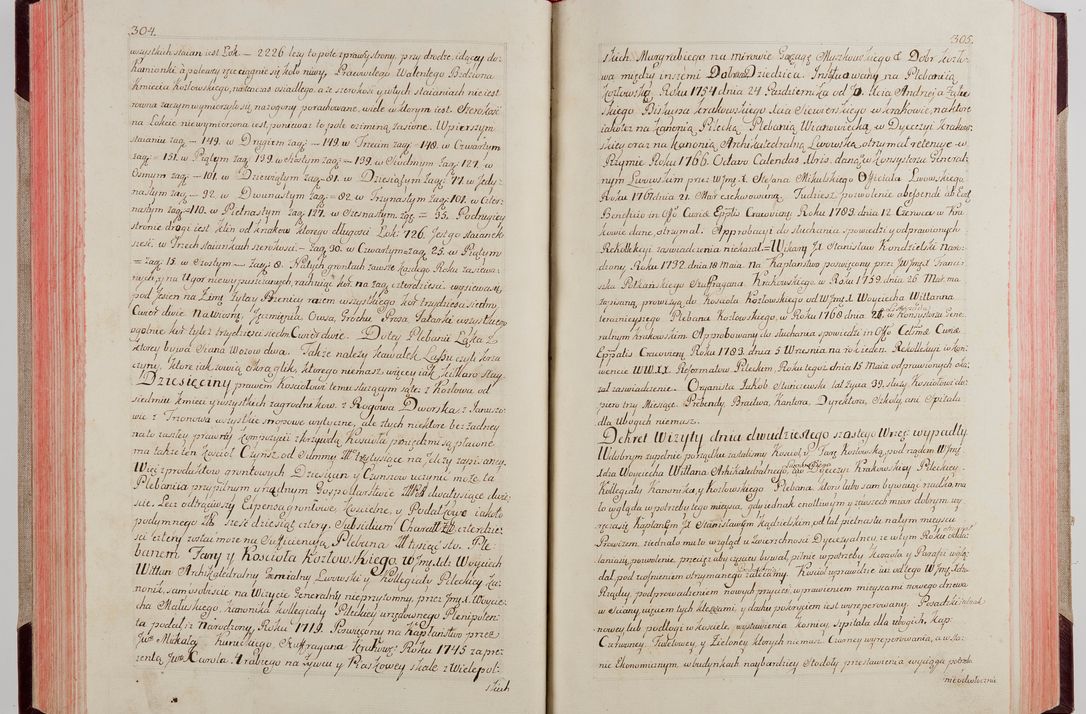 Zdjęcie nr 166 dla obiektu archiwalnego: Akta wizyty pod rządem dyecezyą J.O. Michała Jerzego Ciołka Xsiążęcia Poniatowskiego, biskupa płockiego, księcia pułtuskiego, koadiutora z całą jurysdykcją krakowksiego, xiążęcia siewierskiego, opata kommendataryusza czerwińskiego, dziekana warszawskiego, orderów Orła Białego i Świętego Stanisława kawalera, trzech dekanatów: proszowickiego, xiążnickiego i andrzejewskiego przez W.IMC.X Jacka Kochańskiego, kanonika sandomierskiego, plebana trojeckiego w roku 1783 odprawioney wypisane