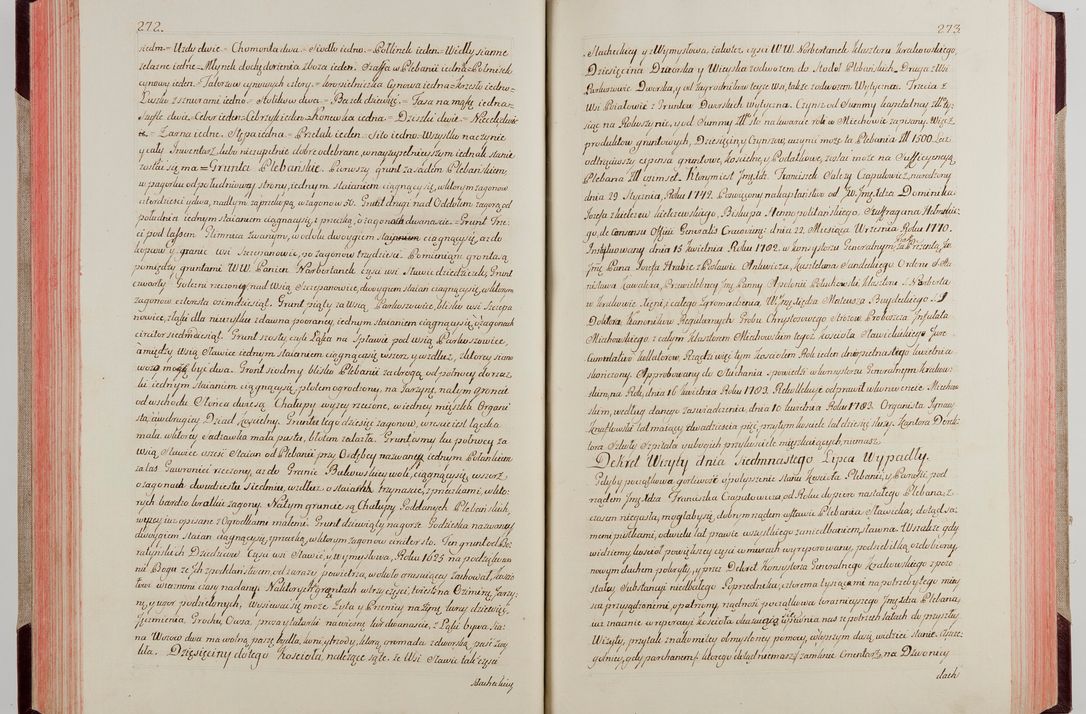 Zdjęcie nr 150 dla obiektu archiwalnego: Akta wizyty pod rządem dyecezyą J.O. Michała Jerzego Ciołka Xsiążęcia Poniatowskiego, biskupa płockiego, księcia pułtuskiego, koadiutora z całą jurysdykcją krakowksiego, xiążęcia siewierskiego, opata kommendataryusza czerwińskiego, dziekana warszawskiego, orderów Orła Białego i Świętego Stanisława kawalera, trzech dekanatów: proszowickiego, xiążnickiego i andrzejewskiego przez W.IMC.X Jacka Kochańskiego, kanonika sandomierskiego, plebana trojeckiego w roku 1783 odprawioney wypisane