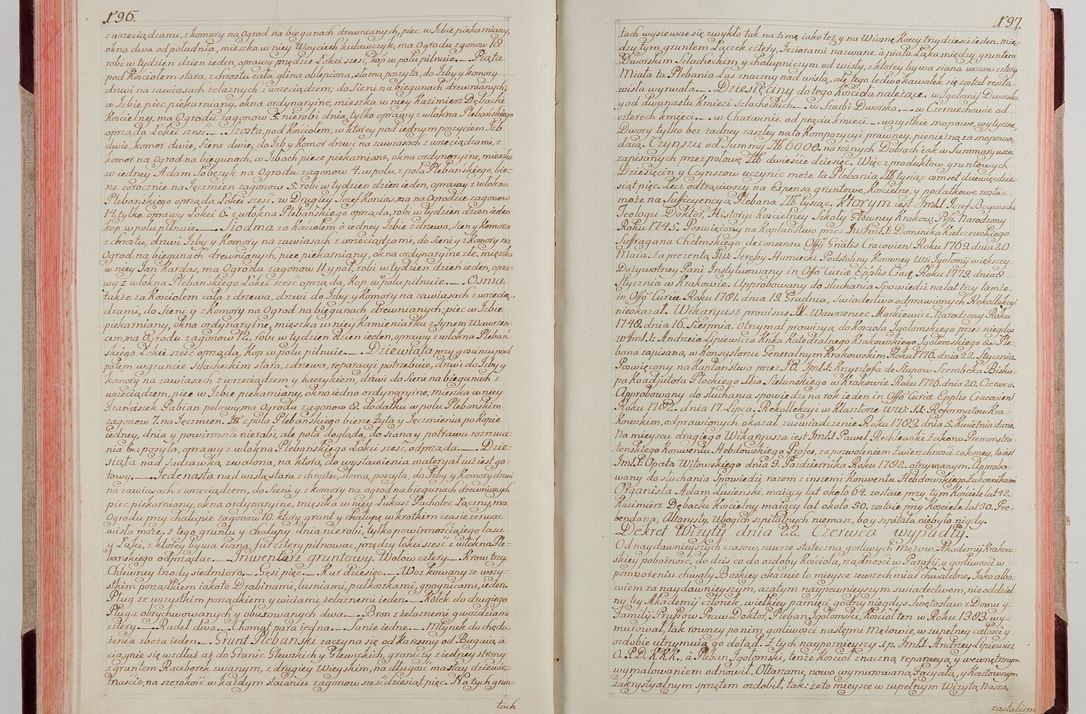 Zdjęcie nr 110 dla obiektu archiwalnego: Akta wizyty pod rządem dyecezyą J.O. Michała Jerzego Ciołka Xsiążęcia Poniatowskiego, biskupa płockiego, księcia pułtuskiego, koadiutora z całą jurysdykcją krakowksiego, xiążęcia siewierskiego, opata kommendataryusza czerwińskiego, dziekana warszawskiego, orderów Orła Białego i Świętego Stanisława kawalera, trzech dekanatów: proszowickiego, xiążnickiego i andrzejewskiego przez W.IMC.X Jacka Kochańskiego, kanonika sandomierskiego, plebana trojeckiego w roku 1783 odprawioney wypisane