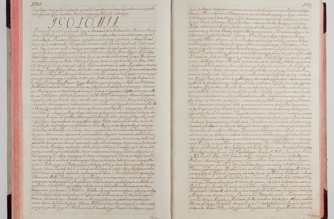 Zdjęcie nr 106 dla obiektu archiwalnego: Akta wizyty pod rządem dyecezyą J.O. Michała Jerzego Ciołka Xsiążęcia Poniatowskiego, biskupa płockiego, księcia pułtuskiego, koadiutora z całą jurysdykcją krakowksiego, xiążęcia siewierskiego, opata kommendataryusza czerwińskiego, dziekana warszawskiego, orderów Orła Białego i Świętego Stanisława kawalera, trzech dekanatów: proszowickiego, xiążnickiego i andrzejewskiego przez W.IMC.X Jacka Kochańskiego, kanonika sandomierskiego, plebana trojeckiego w roku 1783 odprawioney wypisane