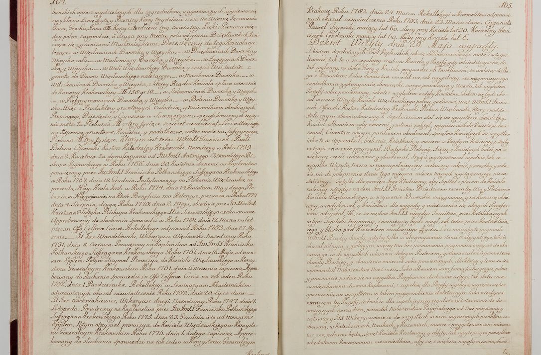 Zdjęcie nr 63 dla obiektu archiwalnego: Akta wizyty pod rządem dyecezyą J.O. Michała Jerzego Ciołka Xsiążęcia Poniatowskiego, biskupa płockiego, księcia pułtuskiego, koadiutora z całą jurysdykcją krakowksiego, xiążęcia siewierskiego, opata kommendataryusza czerwińskiego, dziekana warszawskiego, orderów Orła Białego i Świętego Stanisława kawalera, trzech dekanatów: proszowickiego, xiążnickiego i andrzejewskiego przez W.IMC.X Jacka Kochańskiego, kanonika sandomierskiego, plebana trojeckiego w roku 1783 odprawioney wypisane