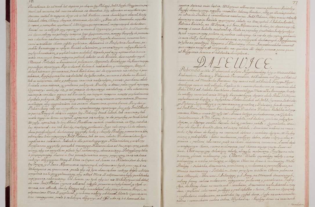 Zdjęcie nr 49 dla obiektu archiwalnego: Akta wizyty pod rządem dyecezyą J.O. Michała Jerzego Ciołka Xsiążęcia Poniatowskiego, biskupa płockiego, księcia pułtuskiego, koadiutora z całą jurysdykcją krakowksiego, xiążęcia siewierskiego, opata kommendataryusza czerwińskiego, dziekana warszawskiego, orderów Orła Białego i Świętego Stanisława kawalera, trzech dekanatów: proszowickiego, xiążnickiego i andrzejewskiego przez W.IMC.X Jacka Kochańskiego, kanonika sandomierskiego, plebana trojeckiego w roku 1783 odprawioney wypisane