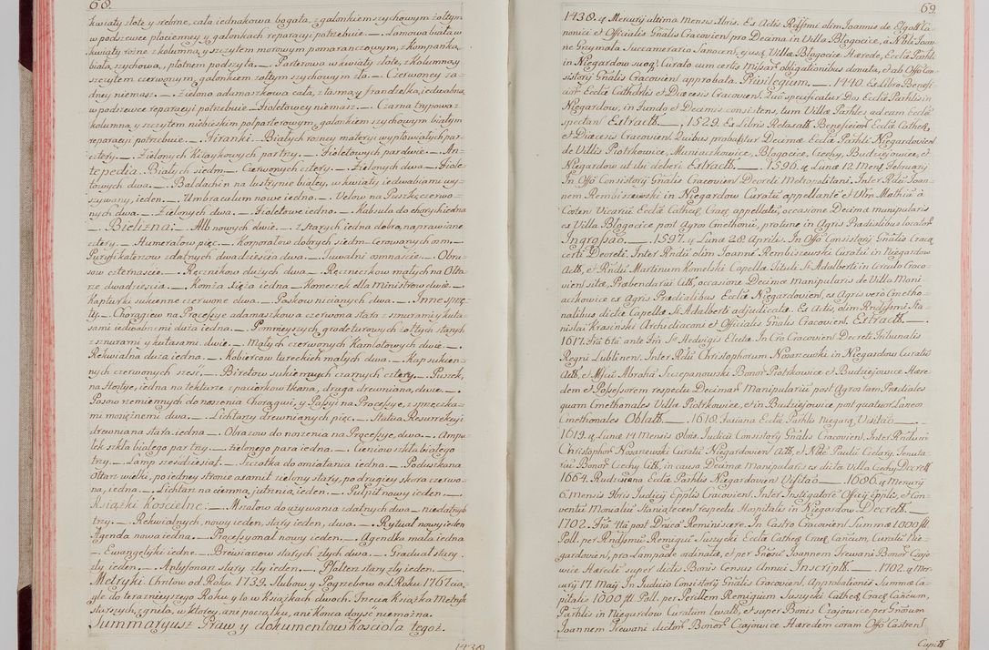 Zdjęcie nr 45 dla obiektu archiwalnego: Akta wizyty pod rządem dyecezyą J.O. Michała Jerzego Ciołka Xsiążęcia Poniatowskiego, biskupa płockiego, księcia pułtuskiego, koadiutora z całą jurysdykcją krakowksiego, xiążęcia siewierskiego, opata kommendataryusza czerwińskiego, dziekana warszawskiego, orderów Orła Białego i Świętego Stanisława kawalera, trzech dekanatów: proszowickiego, xiążnickiego i andrzejewskiego przez W.IMC.X Jacka Kochańskiego, kanonika sandomierskiego, plebana trojeckiego w roku 1783 odprawioney wypisane