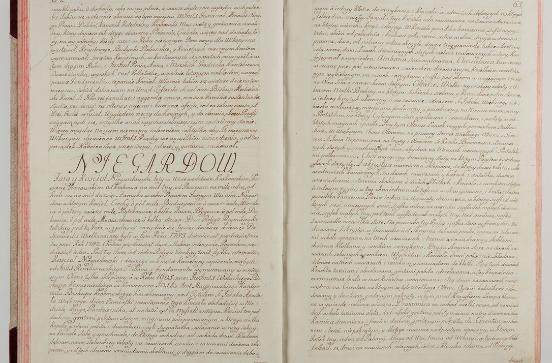 Zdjęcie nr 41 dla obiektu archiwalnego: Akta wizyty pod rządem dyecezyą J.O. Michała Jerzego Ciołka Xsiążęcia Poniatowskiego, biskupa płockiego, księcia pułtuskiego, koadiutora z całą jurysdykcją krakowksiego, xiążęcia siewierskiego, opata kommendataryusza czerwińskiego, dziekana warszawskiego, orderów Orła Białego i Świętego Stanisława kawalera, trzech dekanatów: proszowickiego, xiążnickiego i andrzejewskiego przez W.IMC.X Jacka Kochańskiego, kanonika sandomierskiego, plebana trojeckiego w roku 1783 odprawioney wypisane