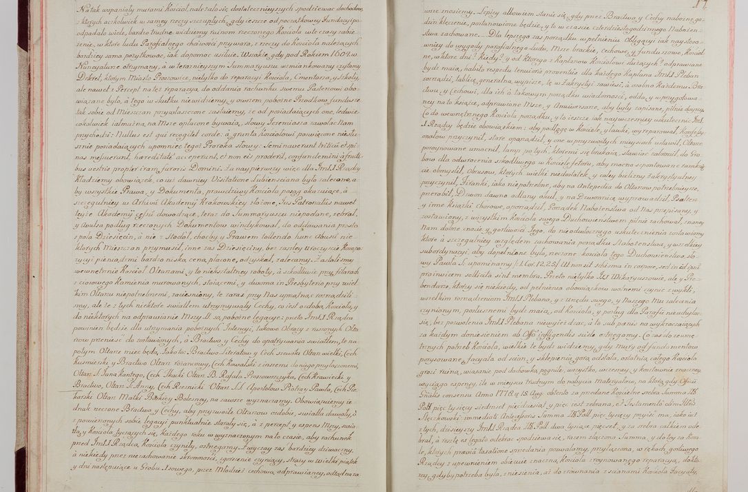 Zdjęcie nr 16 dla obiektu archiwalnego: Akta wizyty pod rządem dyecezyą J.O. Michała Jerzego Ciołka Xsiążęcia Poniatowskiego, biskupa płockiego, księcia pułtuskiego, koadiutora z całą jurysdykcją krakowksiego, xiążęcia siewierskiego, opata kommendataryusza czerwińskiego, dziekana warszawskiego, orderów Orła Białego i Świętego Stanisława kawalera, trzech dekanatów: proszowickiego, xiążnickiego i andrzejewskiego przez W.IMC.X Jacka Kochańskiego, kanonika sandomierskiego, plebana trojeckiego w roku 1783 odprawioney wypisane