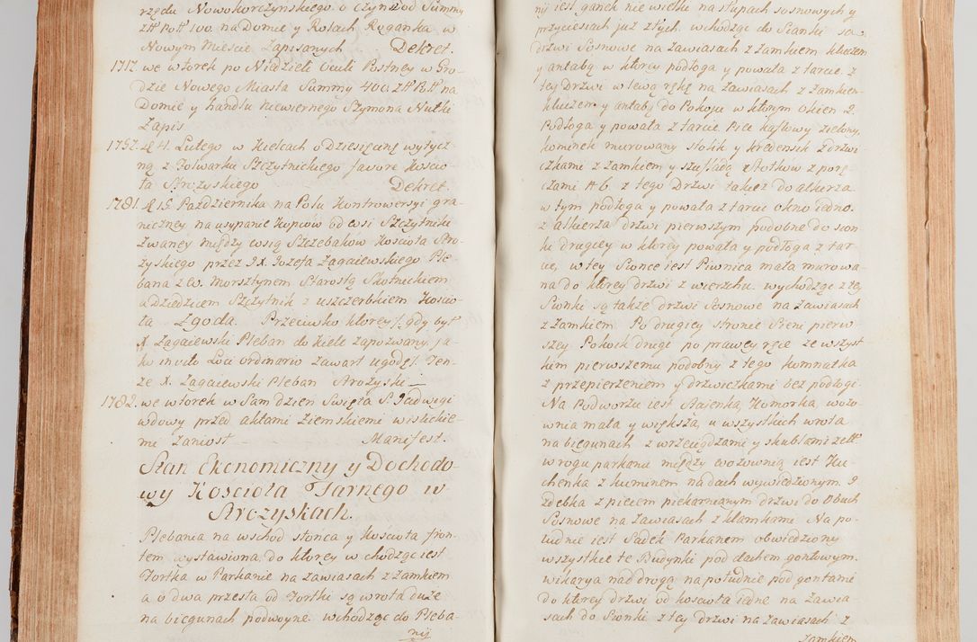 Zdjęcie nr 342 dla obiektu archiwalnego: Akta wizyty generalnej z woli i nakazu J.O. Xiążęcia Jm. Michała Jerzego Ciołka Poniatowskiego, biskupa płockiego, Xiążęcia pułtuskiego, koadiutora z całą jurysdykcją krakowskiego, Xiążęcia siewierskiego, opata kommendataryusza czerwińskiego, dziekana warszawskiego, orderów Orła Białego i św. Stanisława kawalera, w czterech dekanatach: Pacanowskim, Opatowskim, Witowskim i Sokolińskim przez Jmi Xiędza Antoniego Franciszka Dunina Kozickiego, Kollegiaty Pileckiej dziekana od dnia 15 miesiąca maja do dnia 22 października roku Pańskiego 1783 odprawionej