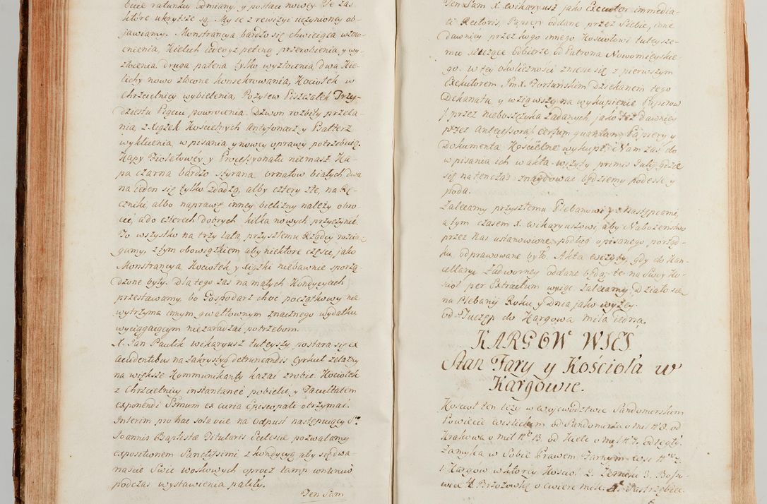 Zdjęcie nr 236 dla obiektu archiwalnego: Akta wizyty generalnej z woli i nakazu J.O. Xiążęcia Jm. Michała Jerzego Ciołka Poniatowskiego, biskupa płockiego, Xiążęcia pułtuskiego, koadiutora z całą jurysdykcją krakowskiego, Xiążęcia siewierskiego, opata kommendataryusza czerwińskiego, dziekana warszawskiego, orderów Orła Białego i św. Stanisława kawalera, w czterech dekanatach: Pacanowskim, Opatowskim, Witowskim i Sokolińskim przez Jmi Xiędza Antoniego Franciszka Dunina Kozickiego, Kollegiaty Pileckiej dziekana od dnia 15 miesiąca maja do dnia 22 października roku Pańskiego 1783 odprawionej