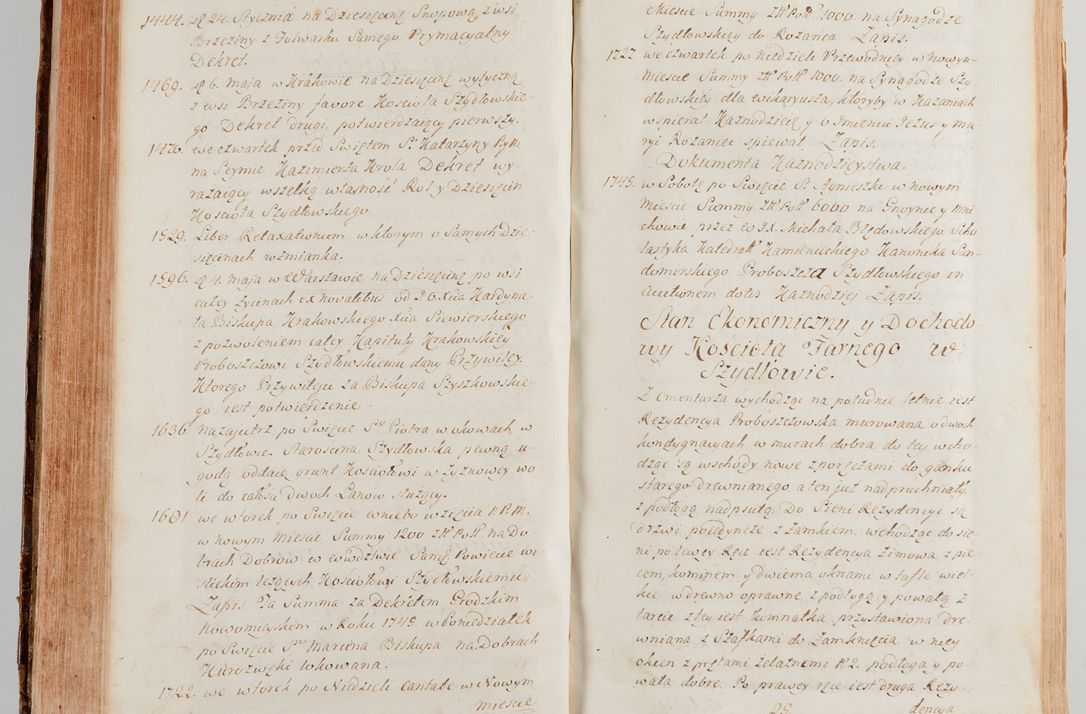 Zdjęcie nr 205 dla obiektu archiwalnego: Akta wizyty generalnej z woli i nakazu J.O. Xiążęcia Jm. Michała Jerzego Ciołka Poniatowskiego, biskupa płockiego, Xiążęcia pułtuskiego, koadiutora z całą jurysdykcją krakowskiego, Xiążęcia siewierskiego, opata kommendataryusza czerwińskiego, dziekana warszawskiego, orderów Orła Białego i św. Stanisława kawalera, w czterech dekanatach: Pacanowskim, Opatowskim, Witowskim i Sokolińskim przez Jmi Xiędza Antoniego Franciszka Dunina Kozickiego, Kollegiaty Pileckiej dziekana od dnia 15 miesiąca maja do dnia 22 października roku Pańskiego 1783 odprawionej