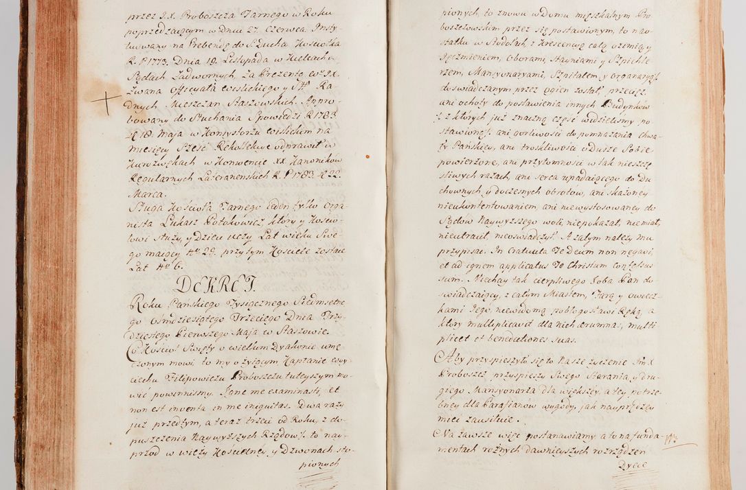 Zdjęcie nr 158 dla obiektu archiwalnego: Akta wizyty generalnej z woli i nakazu J.O. Xiążęcia Jm. Michała Jerzego Ciołka Poniatowskiego, biskupa płockiego, Xiążęcia pułtuskiego, koadiutora z całą jurysdykcją krakowskiego, Xiążęcia siewierskiego, opata kommendataryusza czerwińskiego, dziekana warszawskiego, orderów Orła Białego i św. Stanisława kawalera, w czterech dekanatach: Pacanowskim, Opatowskim, Witowskim i Sokolińskim przez Jmi Xiędza Antoniego Franciszka Dunina Kozickiego, Kollegiaty Pileckiej dziekana od dnia 15 miesiąca maja do dnia 22 października roku Pańskiego 1783 odprawionej