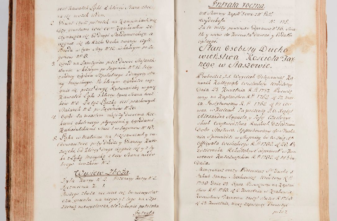 Zdjęcie nr 156 dla obiektu archiwalnego: Akta wizyty generalnej z woli i nakazu J.O. Xiążęcia Jm. Michała Jerzego Ciołka Poniatowskiego, biskupa płockiego, Xiążęcia pułtuskiego, koadiutora z całą jurysdykcją krakowskiego, Xiążęcia siewierskiego, opata kommendataryusza czerwińskiego, dziekana warszawskiego, orderów Orła Białego i św. Stanisława kawalera, w czterech dekanatach: Pacanowskim, Opatowskim, Witowskim i Sokolińskim przez Jmi Xiędza Antoniego Franciszka Dunina Kozickiego, Kollegiaty Pileckiej dziekana od dnia 15 miesiąca maja do dnia 22 października roku Pańskiego 1783 odprawionej